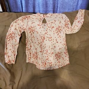 Express, pink on pink floral blouse